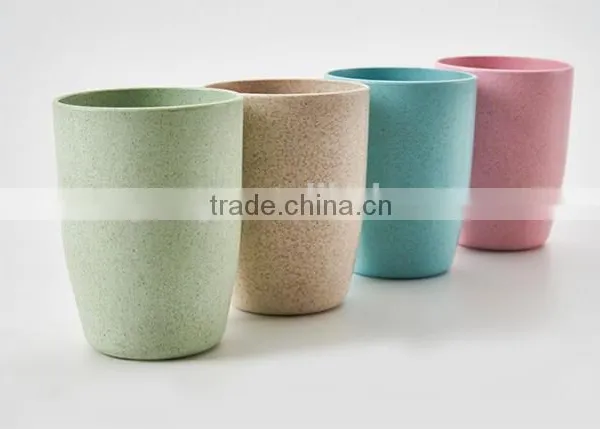Environmental Protection Wheat Fiber Coffee Cups Wheat Fiber Mug Cup /Wheat Straw Plastic Tea Cup photo-4