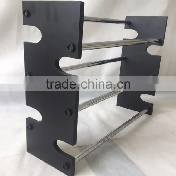 Expandable 4 Tier Free Standing Shoe Rack Stainless Steel Wood Closets photo-5