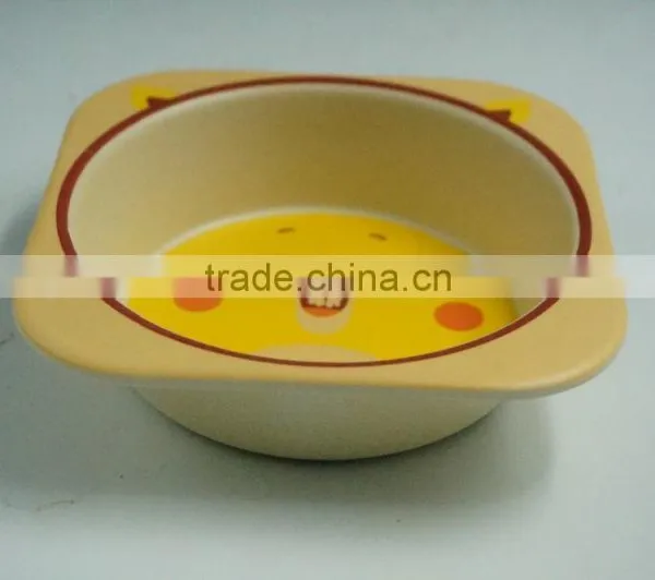 Eco Friendly Bamboo Fiber Biodegradable Kid's Bowl photo-3