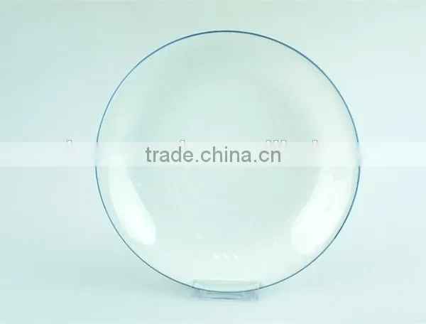 5pcs White Porcelain Dinner Set With Green Rim Stock,dinnerware Sets photo-2