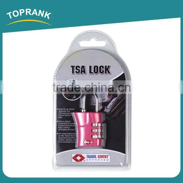 Toprank Colorful Promotion Approved Plastic 3 Digital Luggage Combination Lock Travel Suitcase Tsa Luggage Lock photo-2