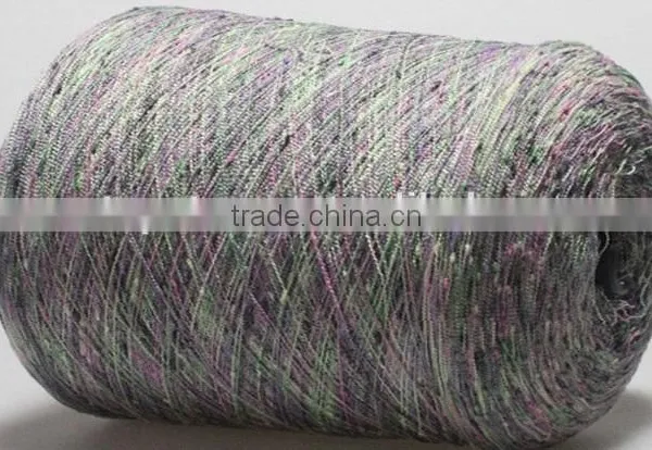 Acrylic Polyamide Blended Knot Fancy Yarn For Weaving photo-2
