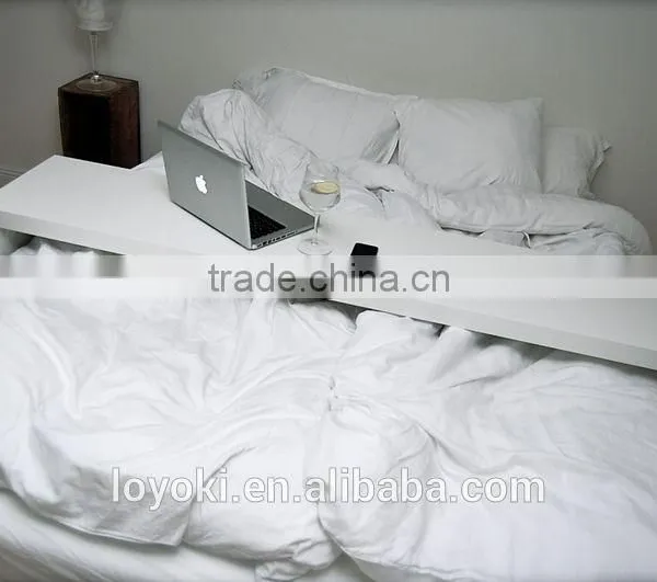 New Design MDF Wood Moveable Bed Side Table With Glossy Finished Occasional Table With Wheels Over Bed Table photo-2