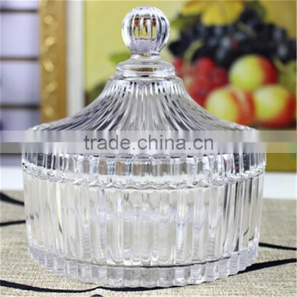 Candle Holder Decor Glass Candy Jar photo-4