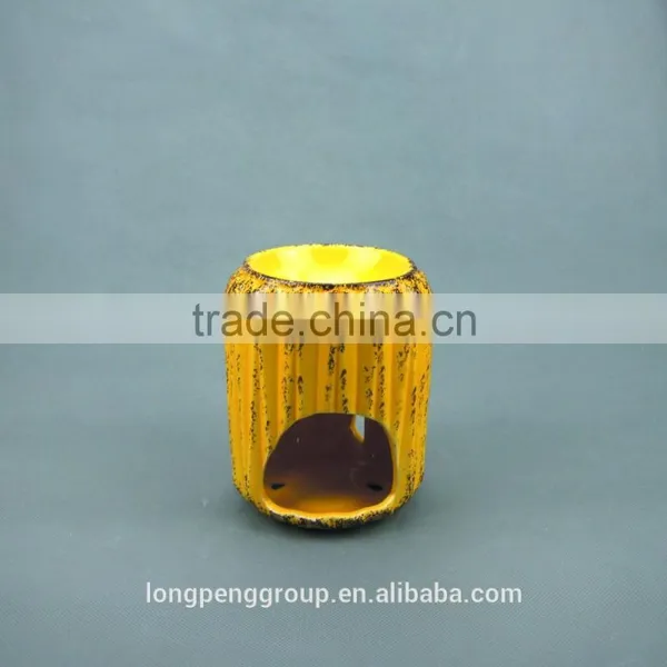 Home Decorative Table Top Ceramic Tealight Candle Holders With Distressed Finish photo-2
