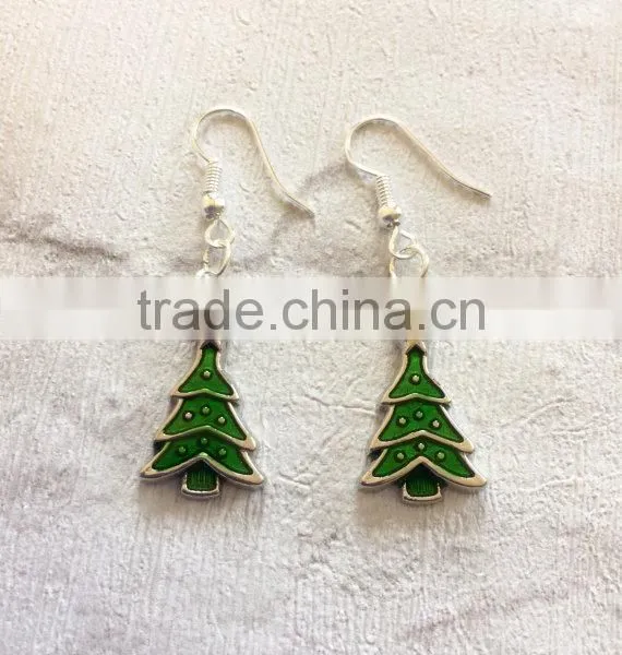 Novelty Christmas Earrings, Tree Earrings, Christmas Tree Earrings photo-4