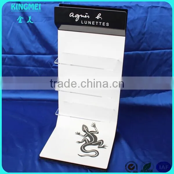 Wholesale Price 5,7 Tiers Stair Steps Acrylic Glasses Display Modern Rack , Acrylic Sunglasses Display Stand photo-4