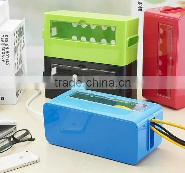 Multi Power Plug Socket Anti-dust Storage Box Cable/Wire/Cord Organizer Box photo-3