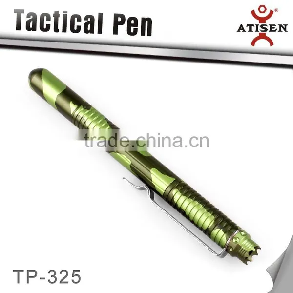 Tactical Pen Crown Tip Screw Cap in Camo Color Protection in Hand photo-2