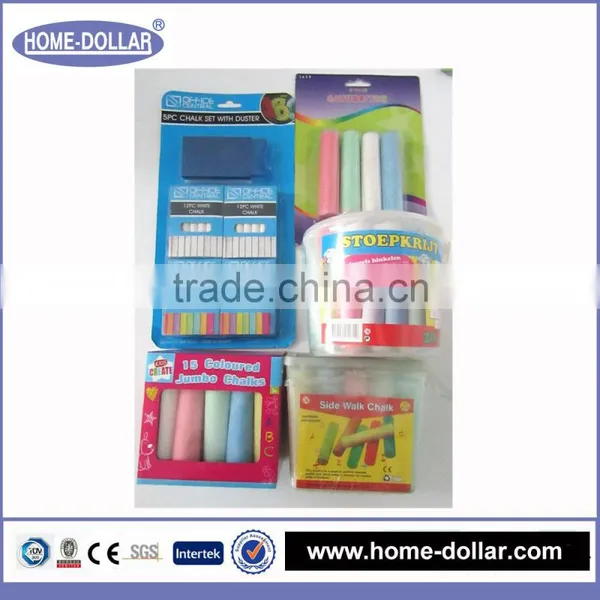 2016 Fashionable Best Seller Education Supplies 15pcs Square Sidewalk School Chalk With Color Box photo-6
