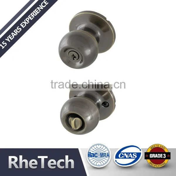 Stainless Steel Entry Privacy Passage 587 Hotel Round Knob Door Lock photo-3