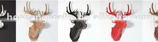 2015 Newest Top Quality Wood Deer Head for Christmas|home Decor|festival Gift photo-5