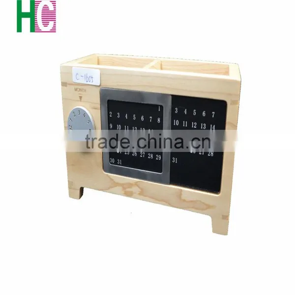 2016 New Design Wooden Pen Holder Islamic Calendar Gift Wooden Craft photo-4