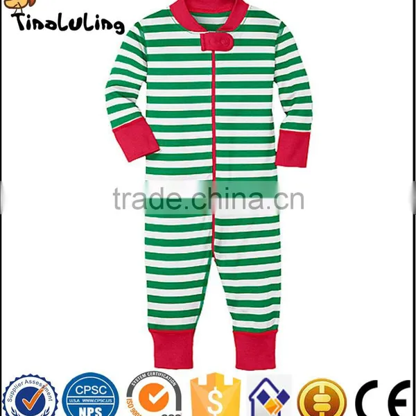 Infant New Baby Rompers Children Footed Striped Jumpsuits Infant Christmas Bodysuits photo-3