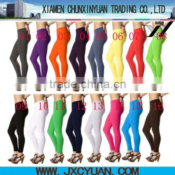 China Women Clothing Women and Ladies High Quality Cotton Spandex Long Leggings