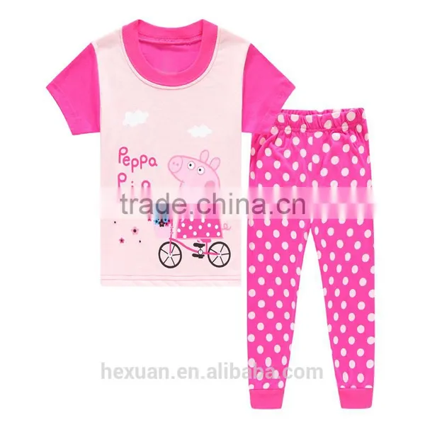 OEM or Stocked Designs Fashion Best Price Wholesale Childrens Cotton Pajamas photo-2