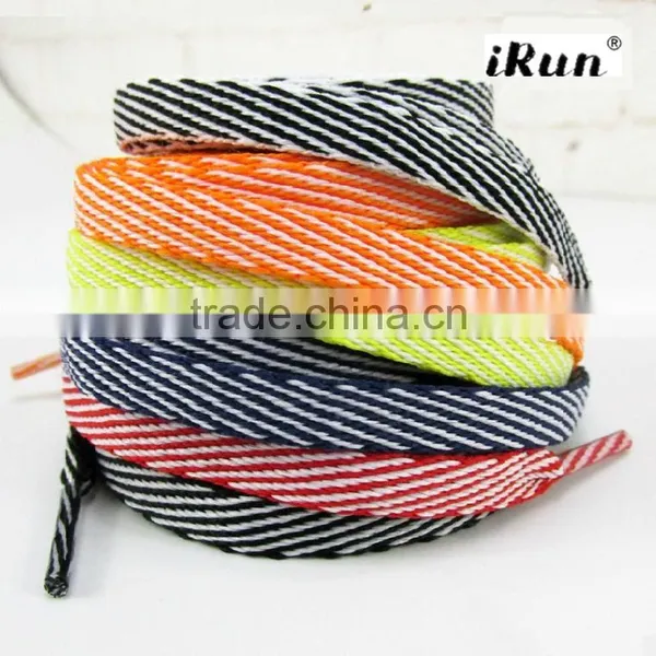 Double Color Twill Bootlaces For Men or Women With Customized Length And Customized Colour~Accept Custom~eBay/Amazon Supplier photo-2