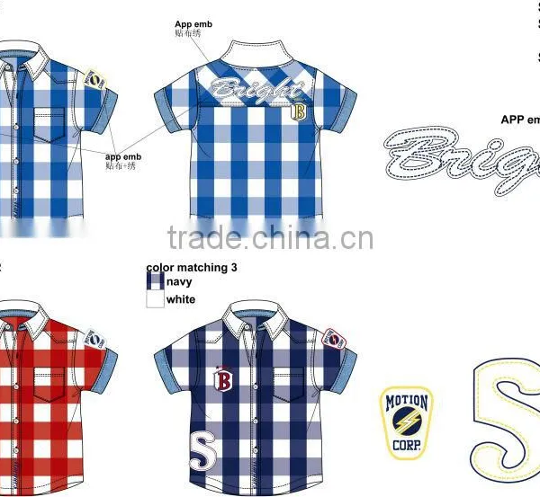 Wholesale New Summer Styled Boy Shirt Check Design Fashion Shirt for Little Boys photo-2