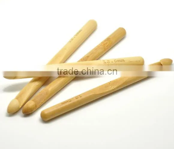 Custom High Quality 15cm 12mm Bamboo Crochet Hooks photo-2