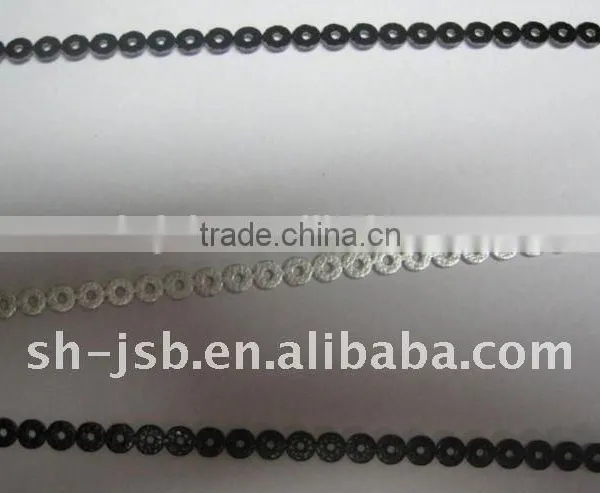 PU Leather Spangle Sequins Roll for Garments Embroidery Machine Leather Sequin photo-4