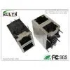 2X1 Stacked Gigabit RJ45 Jack With Transformer