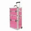 Professional Makeup Artist Rolling Train Case Cosmetic With Dividers