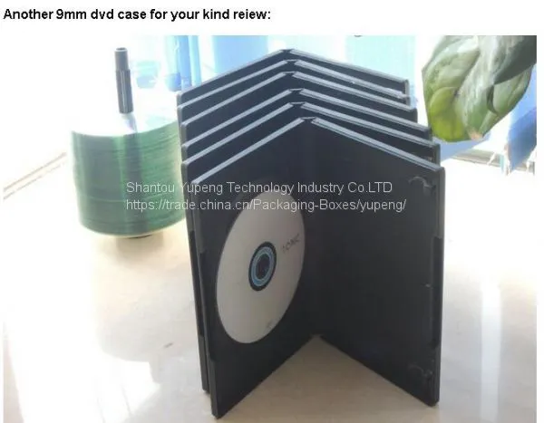 Black Dvd Box Dvd Case Dvd Cover 9mm Double Rectange China Factory Good Quality Cheap Price (YP-D803H) photo-2
