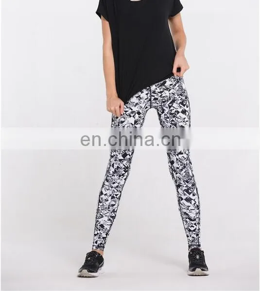 Fitness Black Girls 90% Polyester 10% Spandex Yoga Pants Wholesale photo-2