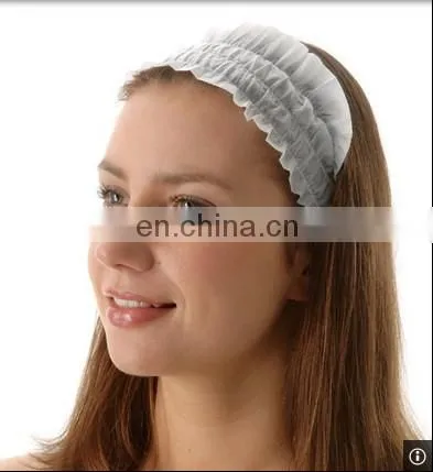 Cheap Stretchable Disposable Head Bands Made in China Xiantao Factory photo-2