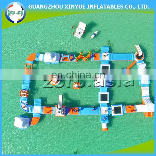 Durable 0.6mm PVC Tarpaulin Inflatable Water Park, Inflatable Aqua Park, Water Splash Park photo-3
