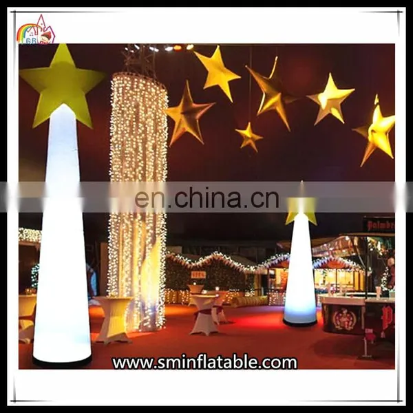 Holiday Outdoor Event Promotional LED Light Cone Decoration Christmas Light Star Cone Pillars photo-3