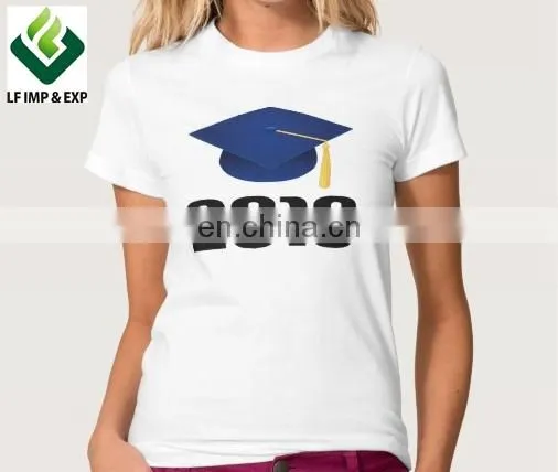 Cheap 100% Cotton Short Sleeve Graduation T-shirt