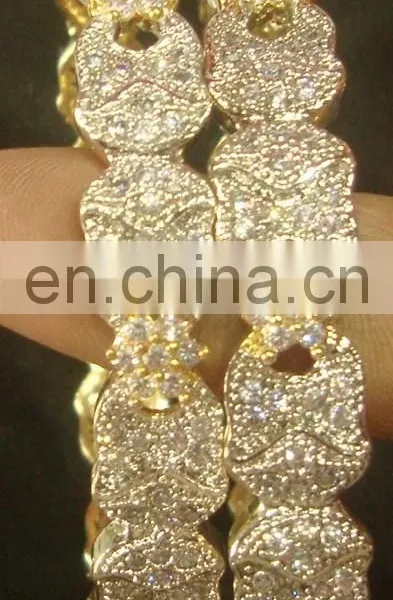 Cubic Zircon Jewelry Stone Bangle Manufacturer, Cubic Zircon Jewellery Bangles Exporter photo-6
