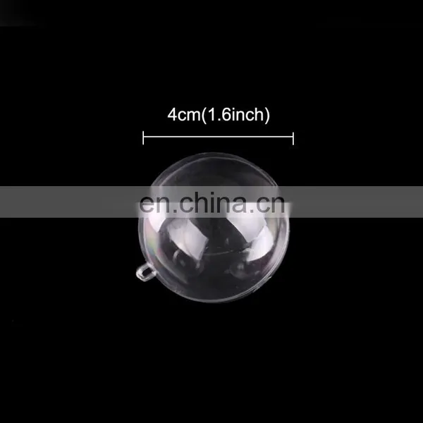 5 PCS Transparent Christmas Ball Hollow Plastic Sphere Ball Shaped Eternal Flower Ball Wedding Gift photo-5