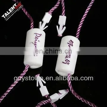 Customized Brand Name Logo Hang Tag Plastic Seal String for Clothing photo-2