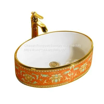 Chaozhou Ceramic Wall Hung Bathroom Sanitary Ware Single Hole White Good Design Luxury Hand One Piece Basin Sink photo-5