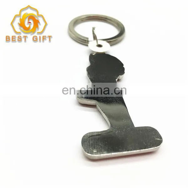 Sex Girl Dancing Customized Printing Black Color Zinc Alloy Metal Keychain photo-5