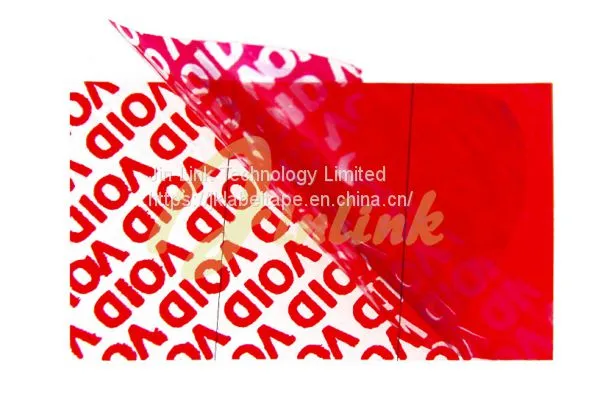 Total Transfer Tamper Evident Security VOID Label Material,Anti-Counterfeit Label,hologram Sticker