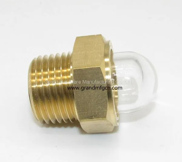 Brass Domed Oil Level Glass Sights for Radiators NPT Pipe Thread 1/2 photo-5