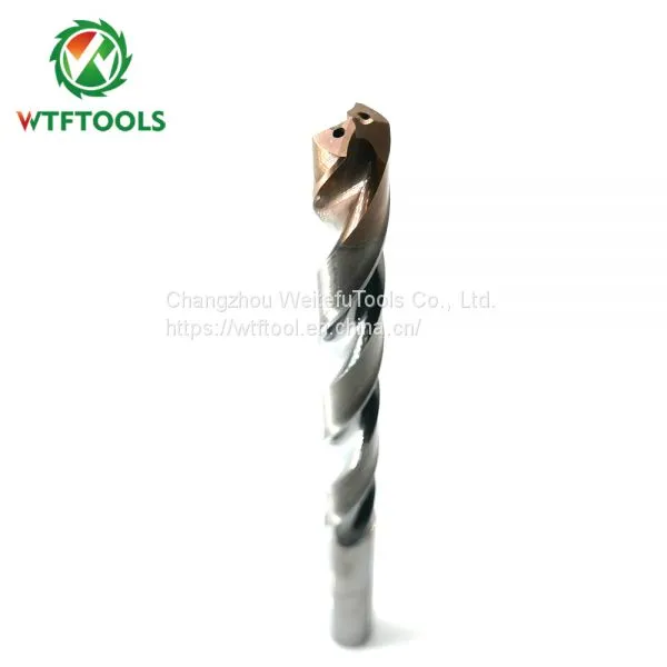 3D 10mm Tungsten Carbide Drill Bits For Steel Drilling With Inner Coolant Hole