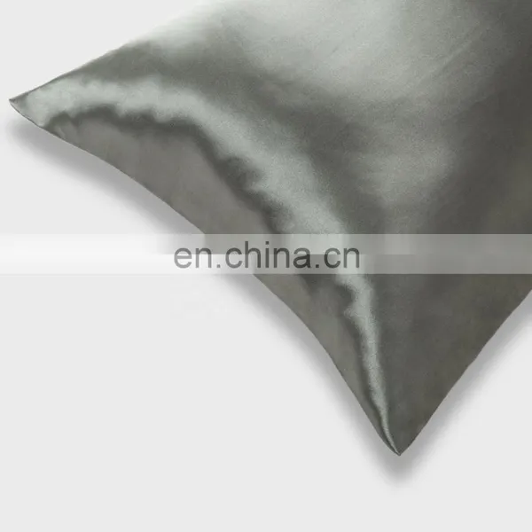 High Quality Fade Resistant Soft 100% Polyester Silky Smooth Queen Satin Pillowcase photo-3