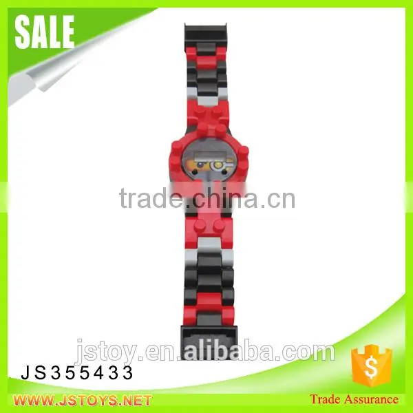 New Kids Items Plastic Brick Toys Electronic Watch With Minifigures for Wholesale photo-2
