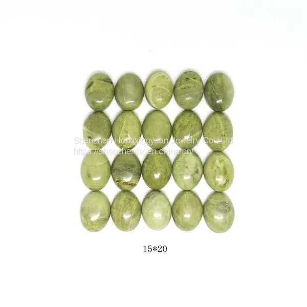 Natural Turquoise′s Associated Ore Oval Cabochons Loose Gemstones