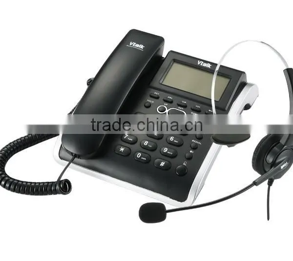 2015 New Popular Plastic Corded Call Center Headset Telephone photo-2