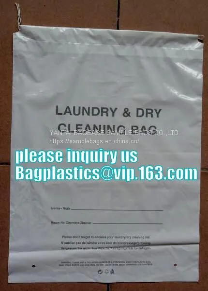 DRY CLEANING GARMENT BAG COVER, SANITARY LAUNDRY BAG, HOTEL, LAUNDRY STORE, CLEANING SUPPLIES,HANGER