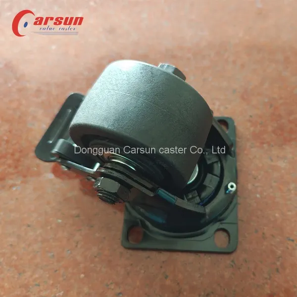 Low Center of Gravity Castors 1200 Lbs 3 Inch Glass Reinforced Nylon Swivel Caster Wheels W/Metal Brakes photo-5