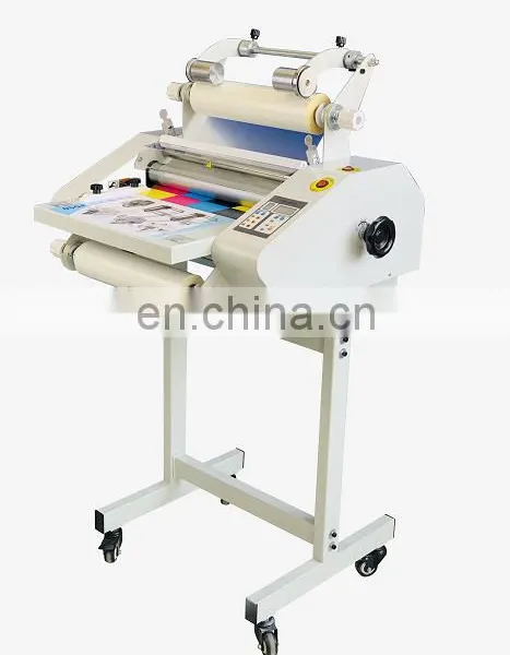 SRL-D68 High Quality Max Laminating Width 630Mm Hot and Cold Double Side Roll Laminating Machine With Shelf photo-2
