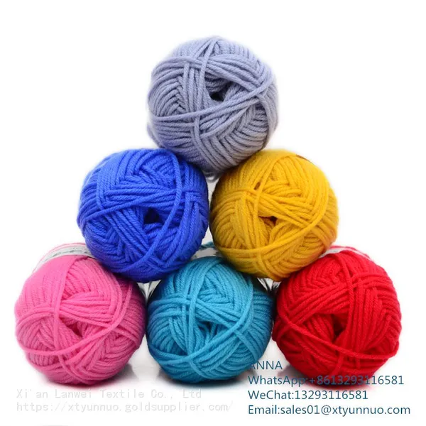 Colored High Tenacity Factory Lower Price Milk Cotton Wool photo-2