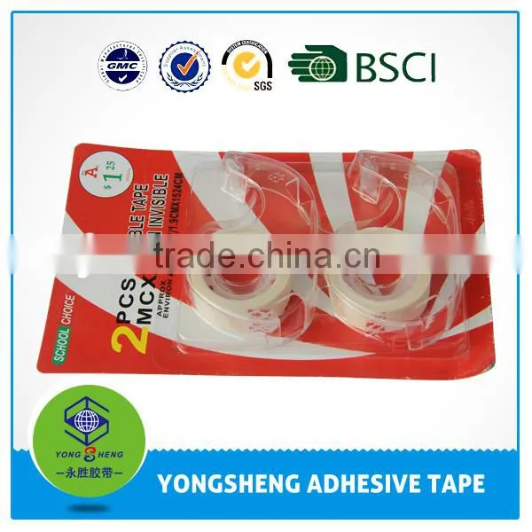 Super Clear Stationery Tape Set With Dispenser Supplier's Choice