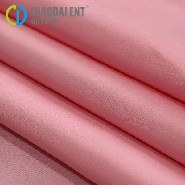 Breathable Soft 400T 100%RPET Recycled Polyester Pongee GRS Fabric For Down Coat photo-3